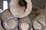 Lead service lines replaced by the Milwaukee Water Works with corrosion control visible in pipe. Image from Milwaukee Water Works.