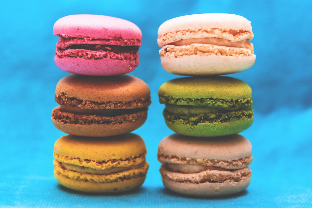 Macarons. Baher Khairy on Unsplash. https://unsplash.com/@baher366?utm_source=unsplash&utm_medium=referral&utm_content=creditCopyText https://unsplash.com/?utm_source=unsplash&utm_medium=referral&utm_content=creditCopyText
